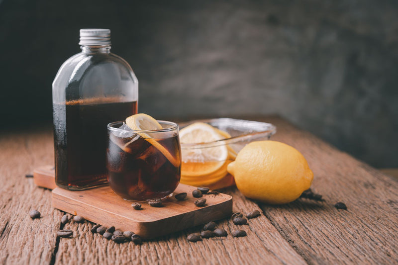 Colombian Cold Brew Coffee Lemon Tonic